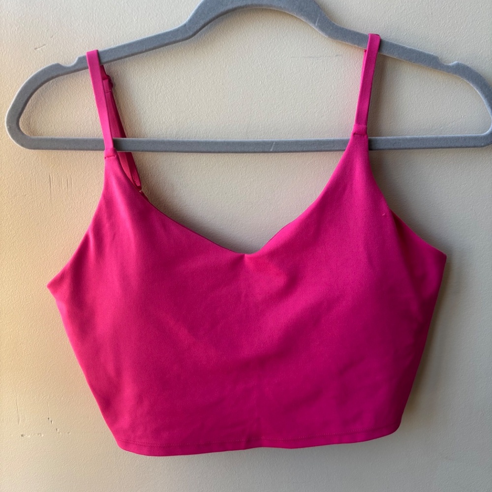 Athleta ELATION V-NECK LONGLINE BRA A-C M